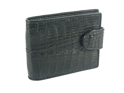 Визитница из натуральной кожи крокодила UCMC 45 Black