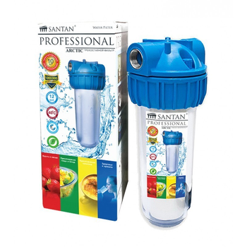 Фільтр для очистки води SANTAN Arctic 3PS 3/4"(корпус+сітка, кріплення і ключ)