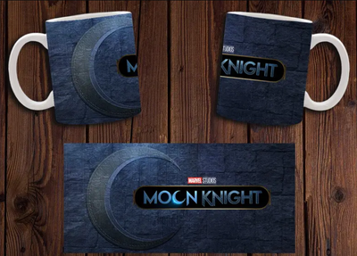 Чашка белая керамическая с принтом "Місячний лицар" Moon Knight 18 ABC