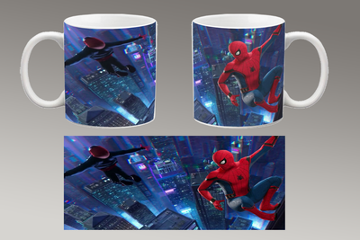 Чашка белая керамическая "Человек-паук: Через вселенные" Spider-Man Aurora 31