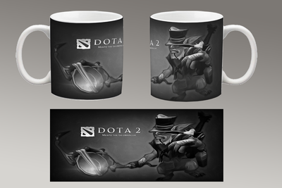 Чашка белая керамическая "DOTA 2" Дота 2 Aurora 67