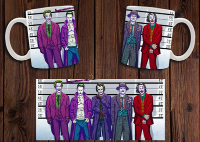 Чашка белая керамическая "Джокер" Joker 17 Aurora