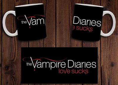 Чашка біла керамічна "Щоденники вампіра" The Vampire Diaries 12 Aurora