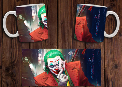 Чашка белая керамическая "Джокер" Joker 22 Aurora