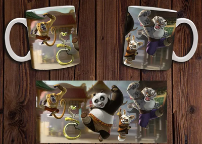 Кубок білий керамічний "Кунг-фу Панда" Kung Fu Panda 21 Aurora