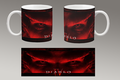 Чашка біла керамічна "Diablo 4" Діабло 25 Aurora