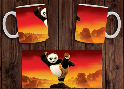 Чашка біла керамічна "Кунг-фу Панда" Kung Fu Panda 14 Aurora