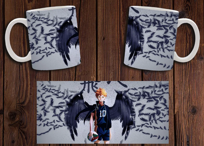 Чашка белая керамическая "Волейбол" Haikyuu 27 Aurora