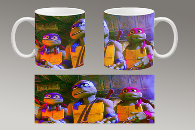 Чашка белая керамическая "Черепашки-ниндзя" Teenage Mutant Ninja Turtles Aurora 36