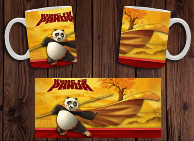 Чашка белая керамическая "Кунг-фу Панда" Kung Fu Panda 26 Aurora