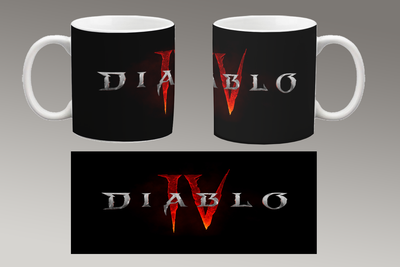 Чашка біла керамічна "Diablo 4" Діабло 45 Aurora