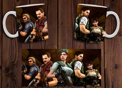 Чашка белая керамическая "Resident Evil" Обитель зла 21 Aurora