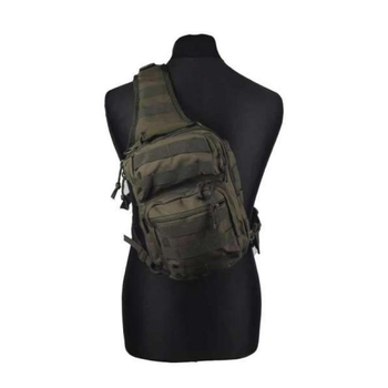 Рюкзак через плече Mil-Tec One Strap Assault Pack SM,9л Олива (S0001)