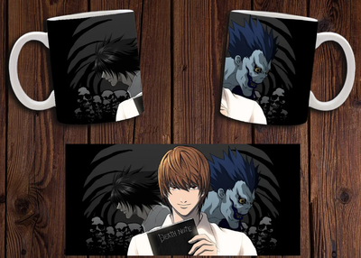 Чашка біла керамічна "Зошит смерті" Death Note 26 Aurora