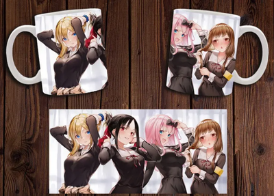 Чашка белая керамическая с принтом аниме "Kaguya sama: Love is War" Пані Кагуя: У коханні як на війні 17 Aurora