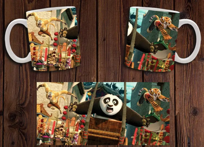 Чашка белая керамическая "Кунг-фу Панда" Kung Fu Panda 18 Aurora