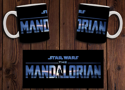 Чашка белая керамическая с принтом "Зоряні війни Мандалорец" Star Wars Mandalorian 12 Aurora