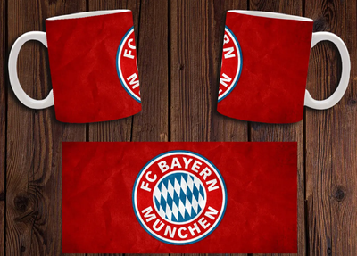 Чашка белая керамическая "ФК "Бавария" Мюнхен" Bayern Munchen 18 Aurora