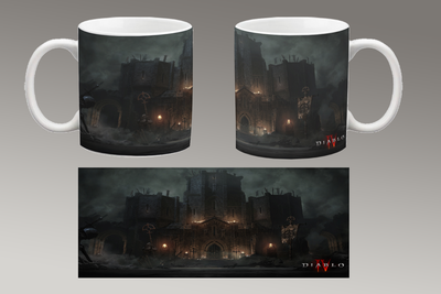 Чашка біла керамічна "Diablo 4" Діабло 49 Aurora