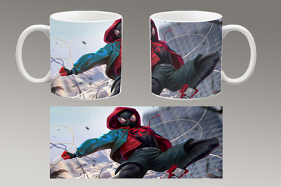 Чашка белая керамическая "Человек-паук: Через вселенные" Spider-Man Aurora 36