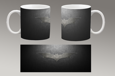 Чашка белая керамическая "Бэтмен логотип" batman logo 33 Aurora