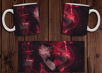 Чашка белая керамическая "Безумный азарт" Kakegurui 14 Aurora