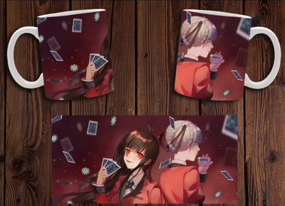 Чашка белая керамическая "Безумный азарт" Kakegurui 20 Aurora