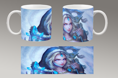 Чашка біла керамічна "DOTA 2" Дота 2 Aurora 45