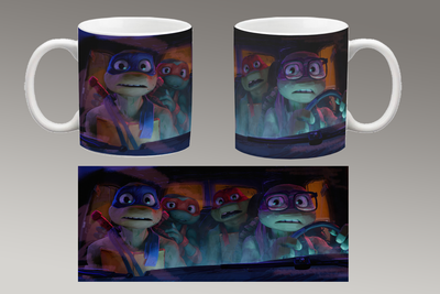Чашка белая керамическая "Черепашки-ниндзя" Teenage Mutant Ninja Turtles Aurora 39