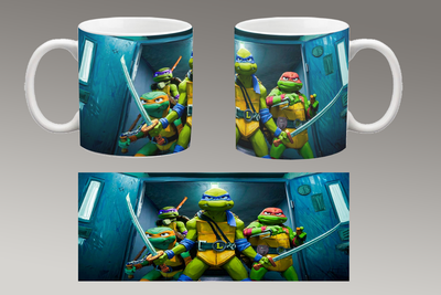 Чашка белая керамическая "Черепашки-ниндзя" Teenage Mutant Ninja Turtles Aurora 33