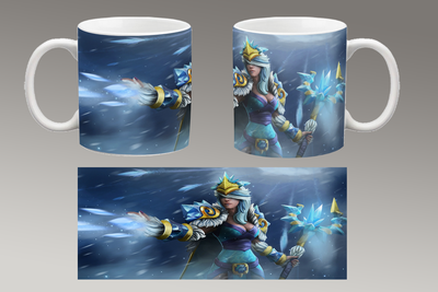 Чашка белая керамическая "DOTA 2" Дота 2 Aurora 34
