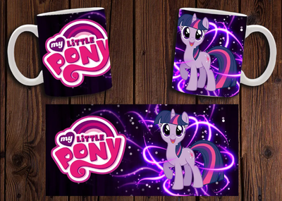 Чашка белая керамическая "My little pony" Мой маленький пони 11 Aurora