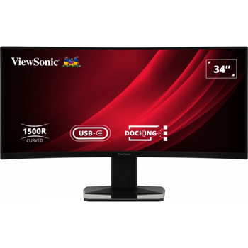 Монитор 34.1" ЖК ViewSonic VG3419C VA/3840х2160 безрамочный/изогнутый экран Черный
