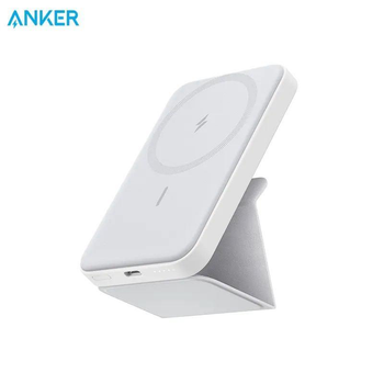 Магнітна батарея з підставкою Anker MagGo 622 Magnetic Magsafe Powerbank 5000 mAh Бездротовий павербанк для iPhone Білий (A1611)