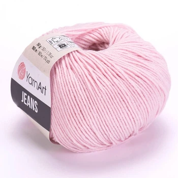 Нитки YarnArt Jeans (ЯрнАрт Джинс) № 18 світлий рожевий джинс пряжа
