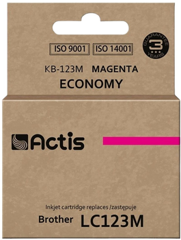 Tusz Actis do Brother LC123M/LC121M Standard 10 ml Magenta (KB-123M)