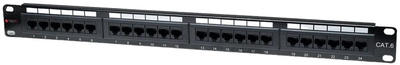 Патч-панель Techly 19" Cat6 24xRJ45 для серверної шафи/стійки (8054529022892)