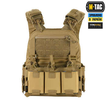 M-TAC Плитоноска Cuirass Fast QRS Coyote / Тактичний розвантажувальний бронежилет із системою швидкого скидання