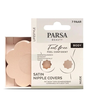 Naklejki na sutki Parsa Satin Nipple Covers One Size 7 par Cieleśne (4001065866200)