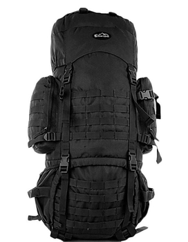 Тактический каркасный походный рюкзак Over Earth модель 625 80 литров Черный