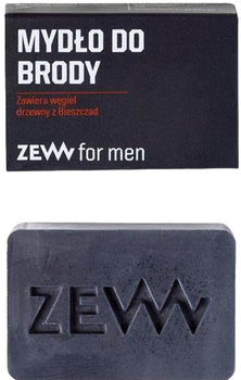 Мило для бороди Zew For Men містить деревне вугілля з Бещадських гір 85 мл (5906874538692)