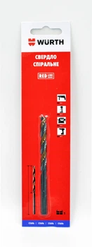 Свердло спіральне по металу WURTH RED LINE HSS DIN338 5 мм (0624750901)