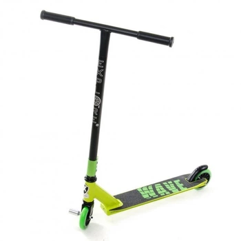 Самокат трюковый Explore Wave Classic ABEC-7 110 мм желто-зеленый + пега