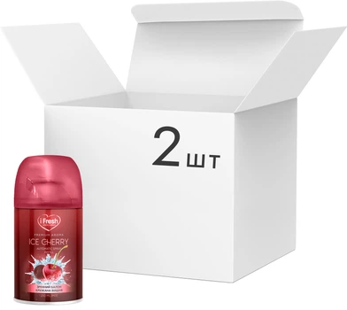 Упаковка сменных аэрозольных баллонов iFresh Premium aroma ice сһеггу 250 мл х 2 шт (iF-000040)