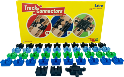 Базові з'єднувачі та перехрестя Toy2 Track Connectors 43 шт (5745000329496))