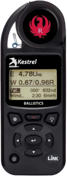 Метеостанція Ruger Kestrel 5700 LINK Ballistics Weather Meter (0857BLBLK-RUG)