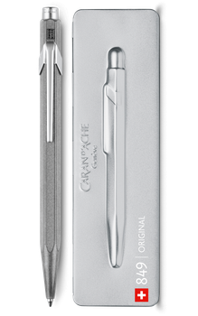 Ручка Caran d'Ache 849 Original Срібна + box (7610186039393)