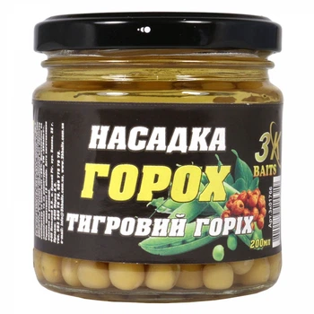 Насадка 3KBaits Горох Premium Тигровый орех 200мл (3KB1669)