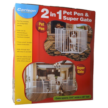 Клітка-манеж для собак Carlson Convertible Pet Yard  2 в 1 71 x 366 см (0891618026007)