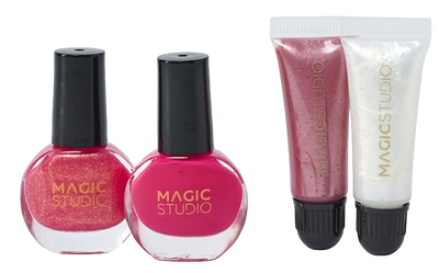 Zestaw kosmetyków dekoracyjnych Magic Studio Powerful Cosmetics Colorful Nails Lips (8436591928423)